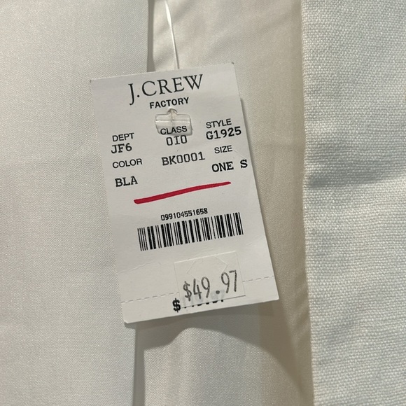 J. Crew Factory Linen White Blazer - Picture 3 of 3